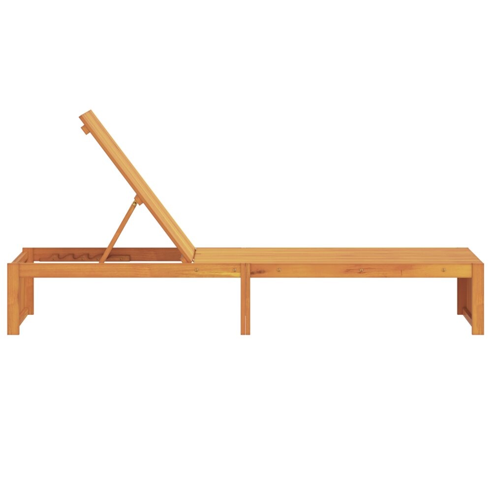 VidaXL Zonnebed 200x55x30 cm Massief Acaciahout