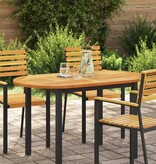 VidaXL Tafelblad 120x70x2,2 cm Ovaal Massief Houten Acacia