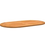 VidaXL Tafelblad 120x70x2,2 cm Ovaal Massief Houten Acacia