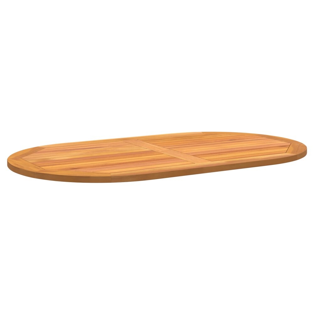 VidaXL Tafelblad 120x70x2,2 cm Ovaal Massief Houten Acacia