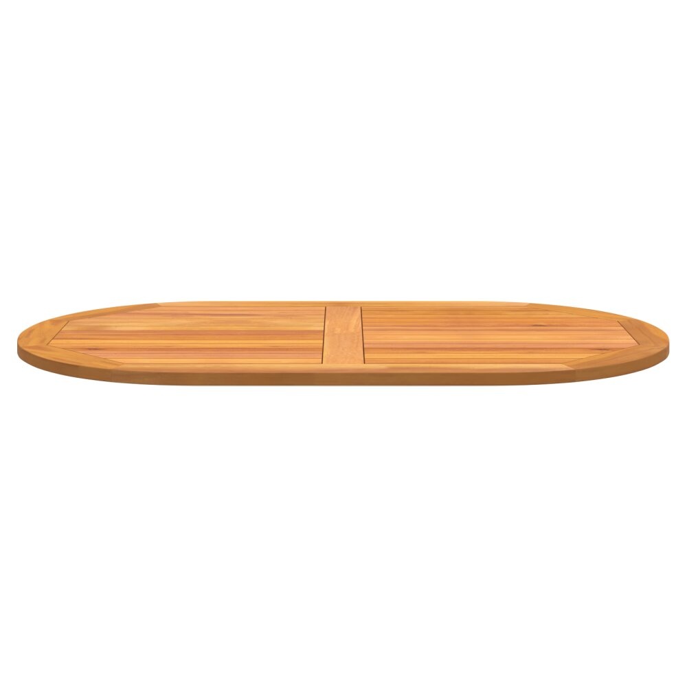 VidaXL Tafelblad 120x70x2,2 cm Ovaal Massief Houten Acacia