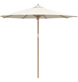 VidaXL Crème Witte Tuin Parasol 270x260 cm Bamboe