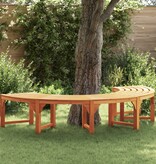 VidaXL Buitenboombank Halfrond 200 cm Massief Eucalyptushout