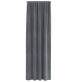 VidaXL Blackout Gordijnen met Topband 2 stuks Super Lichtgrijs Velvet