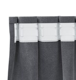 VidaXL Blackout Gordijnen met Topband 2 stuks Super Lichtgrijs Velvet