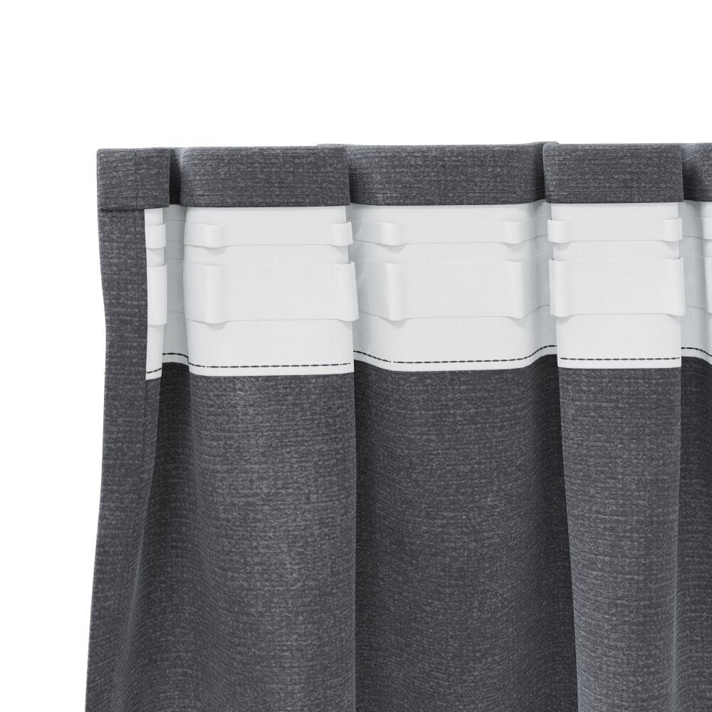 VidaXL Blackout Gordijnen met Topband 2 stuks Super Lichtgrijs Velvet