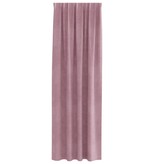 VidaXL Blackout Gordijnen met Top Tape 2 stuks Donkerroze Fluweel