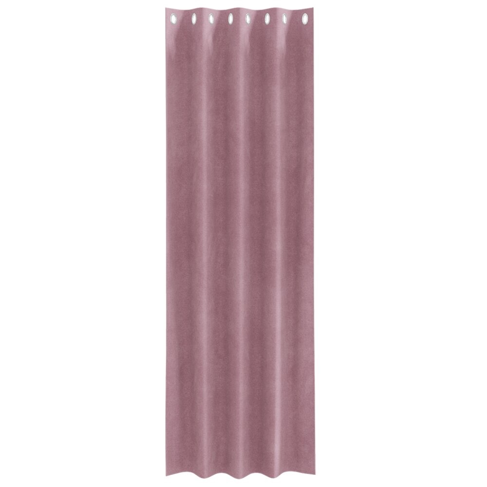 VidaXL Blackout Gordijnen met Oogjes 2 stuks Donkerroze Velvet