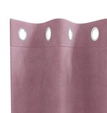 VidaXL Blackout Gordijnen met Oogjes 2 stuks Donkerroze Velvet