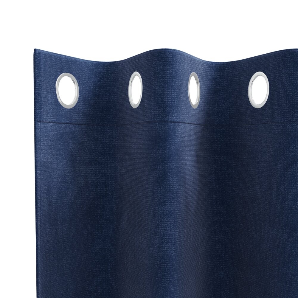 VidaXL Blackout Gordijnen met Oogjes 2 stuks Donkerblauwe Velours