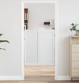 VidaXL Draaideuren louvredesign 2 paar 100x80 cm wit
