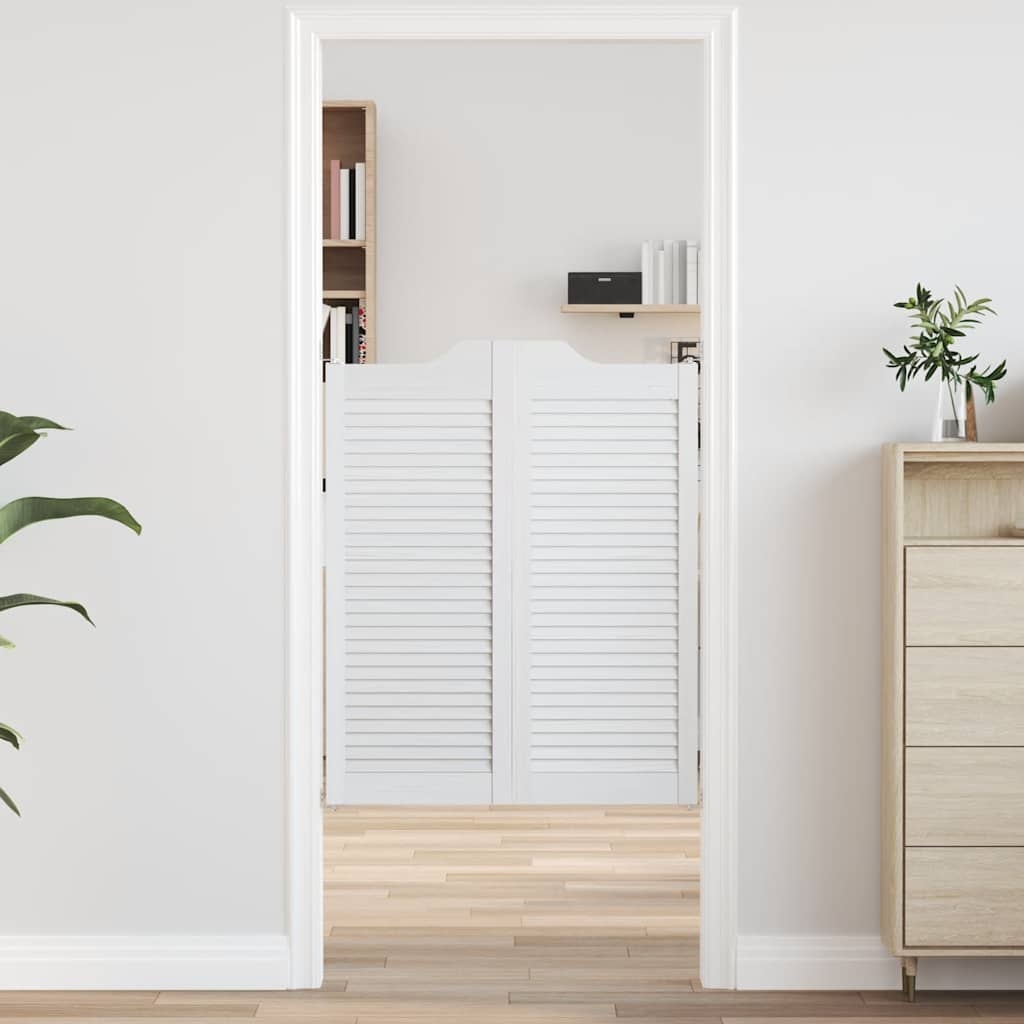 VidaXL Draaideuren louvredesign 2 paar 100x80 cm wit