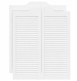 VidaXL Draaideuren louvredesign 2 paar 100x80 cm wit