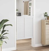 VidaXL Draaideuren louvredesign 2 paar 100x80 cm wit