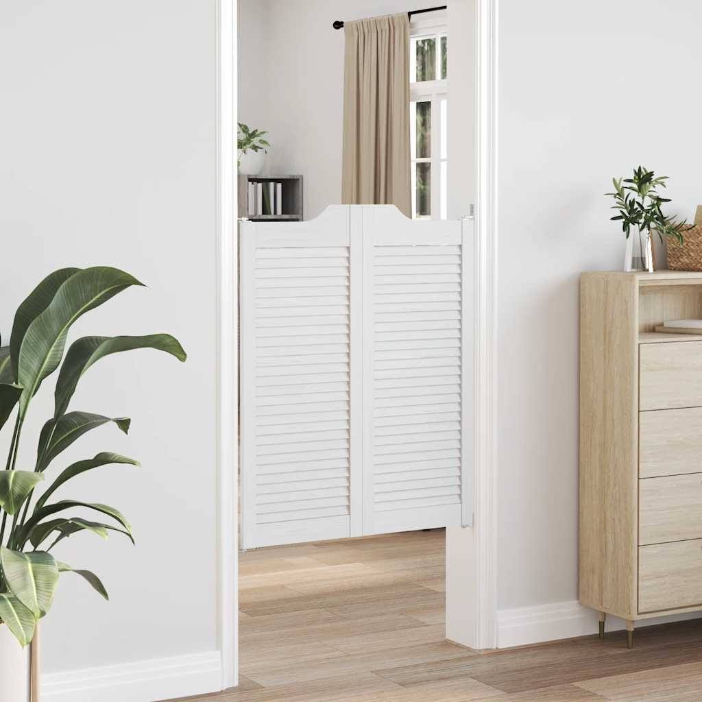 VidaXL Draaideuren louvredesign 2 paar 100x80 cm wit