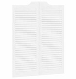 VidaXL Draaideuren louvredesign 2 paar 100x80 cm wit