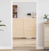 VidaXL Draaideuren louvre design 2-Paar 90x100 cm massief grenenhout