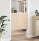 VidaXL Draaideuren louvre design 2-Paar 90x100 cm massief grenenhout