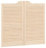 VidaXL Draaideuren louvre design 2-Paar 90x100 cm massief grenenhout