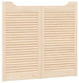 VidaXL Draaideuren louvre design 2-Paar 90x100 cm massief grenenhout
