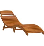 vidaXL Ligstoelen 2 stuks van Massief Acaciahout