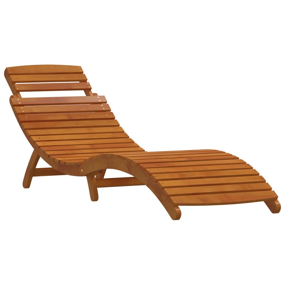 vidaXL Ligstoelen 2 stuks van Massief Acaciahout