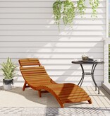 vidaXL Ligstoelen 2 stuks van Massief Acaciahout