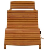 vidaXL Ligstoelen 2 stuks van Massief Acaciahout