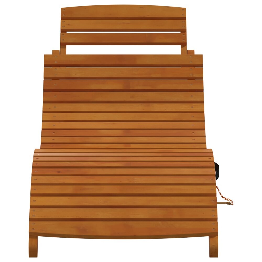 vidaXL Ligstoelen 2 stuks van Massief Acaciahout