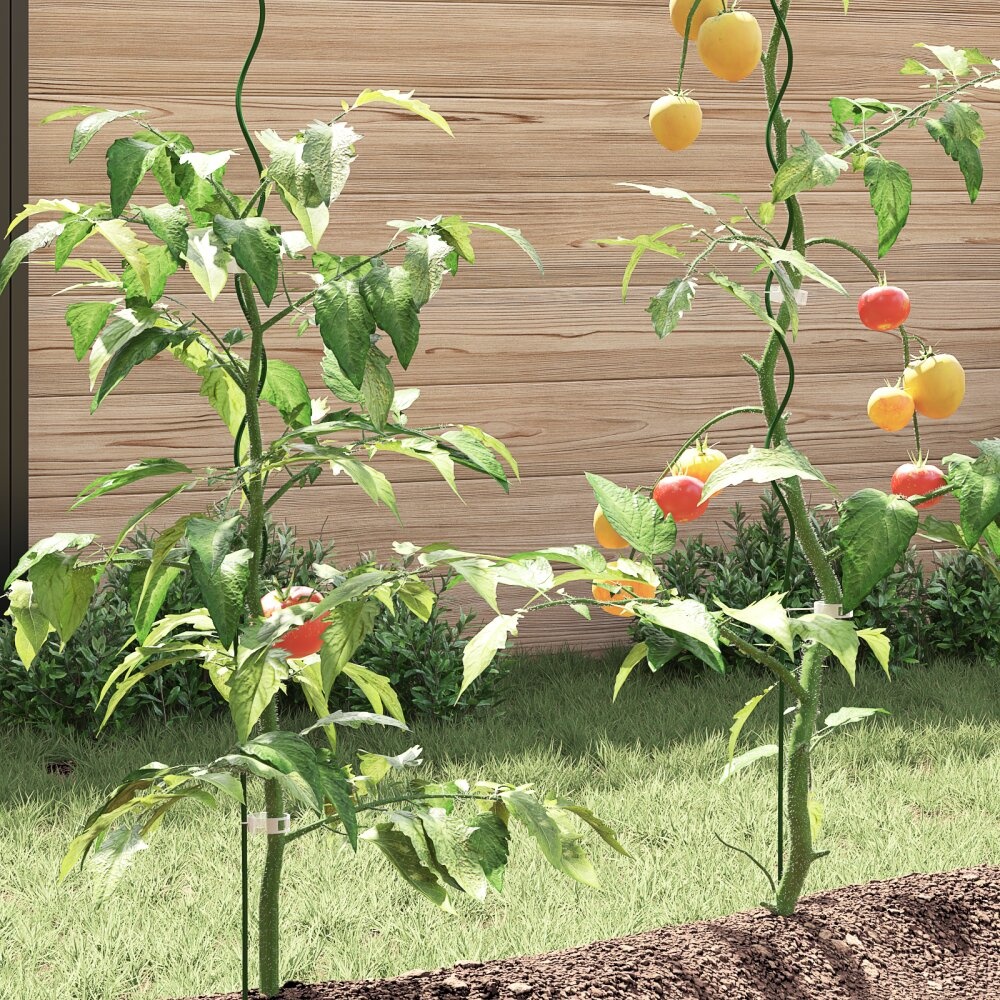 vidaXL Spiraal Plantsteunen 5 stuks 150 cm Staal