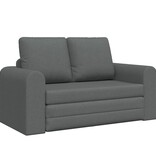 vidaXL Vloer Sofa Bed 2-in-1 Donkergrijs 148x71x83 cm Stoffen