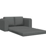 vidaXL Vloer Sofa Bed 2-in-1 Donkergrijs 148x71x83 cm Stoffen