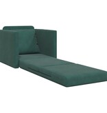 vidaXL Vloersofa Bed 2-in-1 Donkergroen 74x77x81 cm Velvet