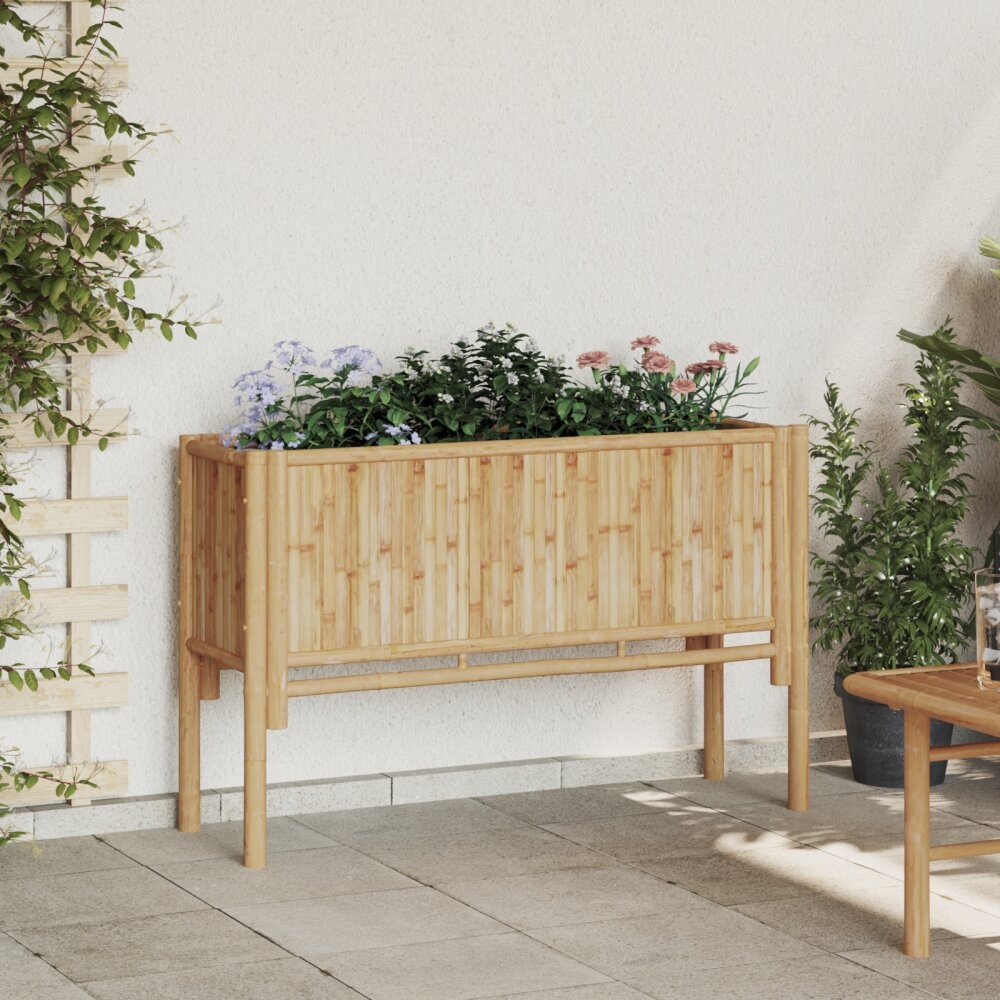 vidaXL Tuin Houten Kweekbed 110x35x70 cm Bamboe