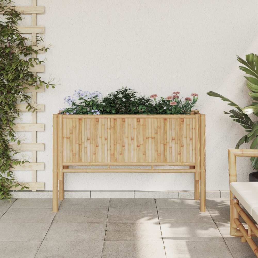 vidaXL Tuin Houten Kweekbed 110x35x70 cm Bamboe