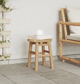 vidaXL Lage Kruk Rond Ø30x36 cm Bamboe