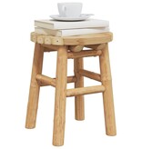 vidaXL Lage Kruk Rond Ø30x36 cm Bamboe