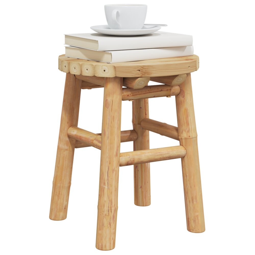 vidaXL Lage Kruk Rond Ø30x36 cm Bamboe
