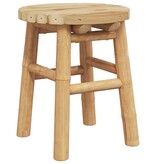 vidaXL Lage Kruk Rond Ø30x36 cm Bamboe