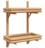 vidaXL Wandplank 2-Tier 45x26x60 cm Bamboe