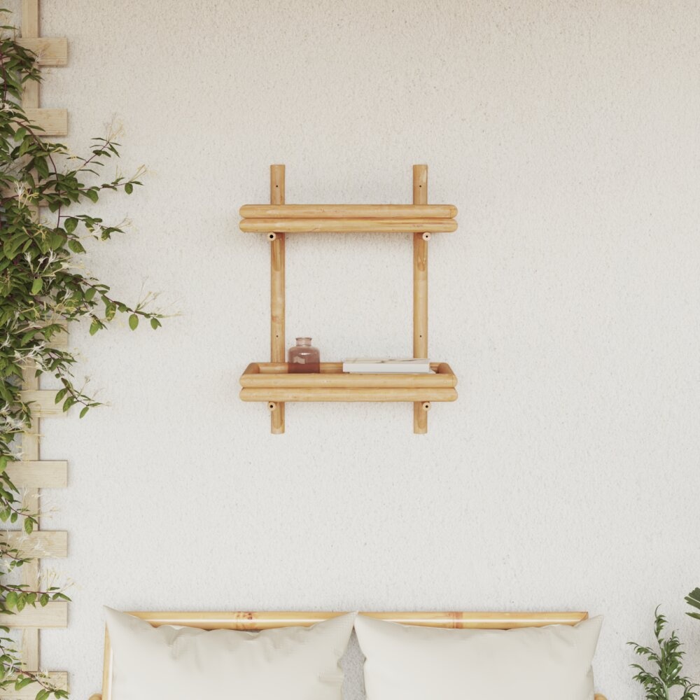 vidaXL Wandplank 2-Tier 45x26x60 cm Bamboe