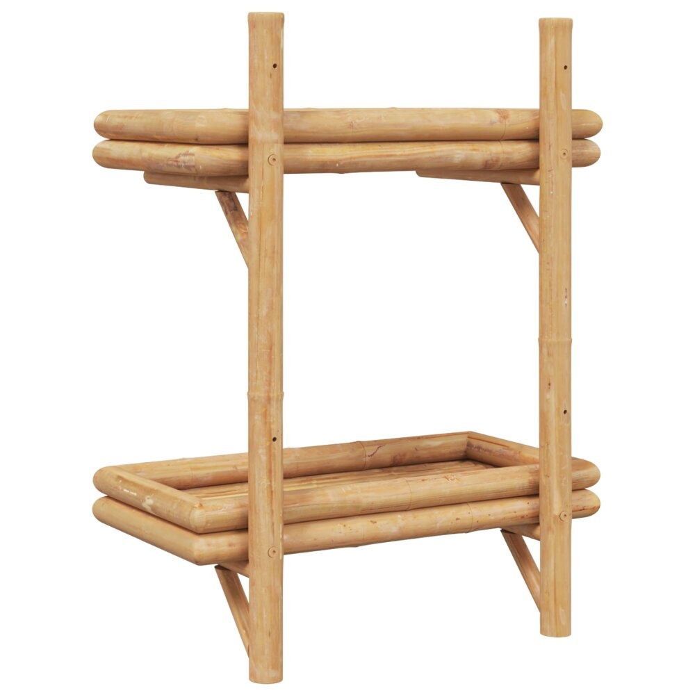 vidaXL Wandplank 2-Tier 45x26x60 cm Bamboe