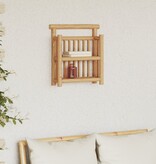 vidaXL Wandplank 2 niveau's 40x13x44 cm Bamboe