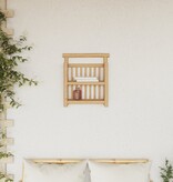 vidaXL Wandplank 2 niveau's 40x13x44 cm Bamboe