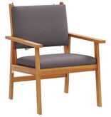 vidaXL Tuinstoelen 2 stuks met Kussens Massief Acaciahout