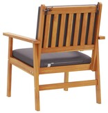 vidaXL Tuinstoelen 2 stuks met Kussens Massief Acaciahout