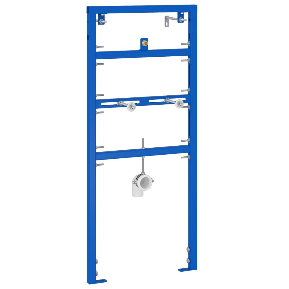 vidaXL Verborgen Montageframe voor Urinoir 50x115-139 cm Staal