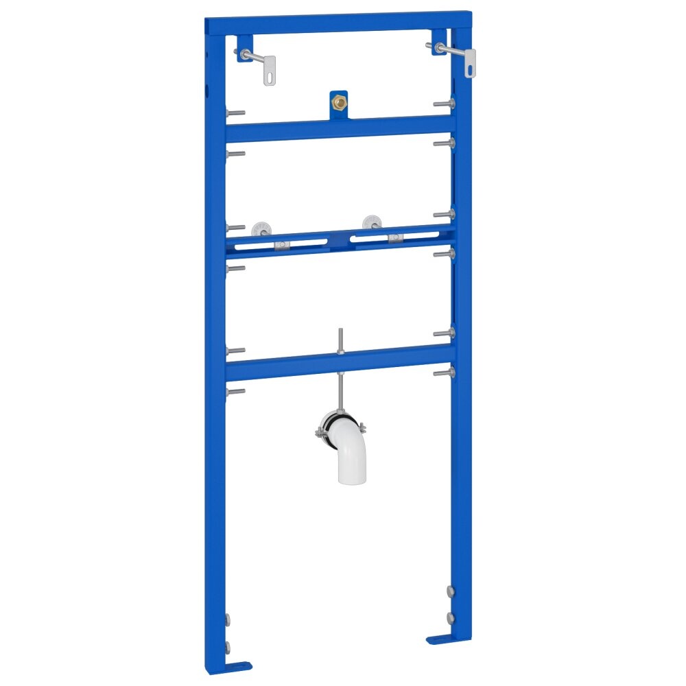 vidaXL Verborgen Montageframe voor Urinoir 50x115-139 cm Staal