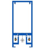 vidaXL Verborgen Montageframe voor Bidet 50x112-136 cm Staal
