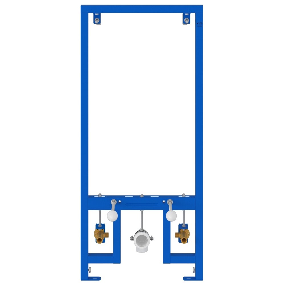 vidaXL Verborgen Montageframe voor Bidet 50x112-136 cm Staal
